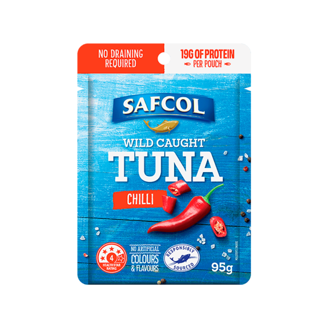 SAFCOL TUNA IN OLIVE OIL WITH CHILLI 95G